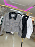 Collar Down Tweed Jacket